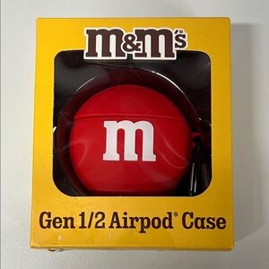 M&M'S Red Airpod Case with Carabiner